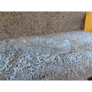 Vintage glass butter holder plate